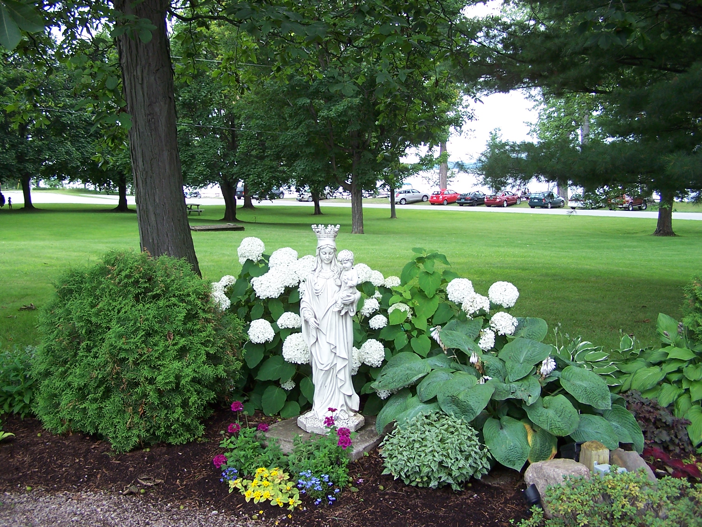 Saint Anne's Shrine is located on Isle LaMotte, a quiet island on Lake Champlain in Vermont. It was developed by the Society of Saint Edmund and has been maintained by them for 100 years..