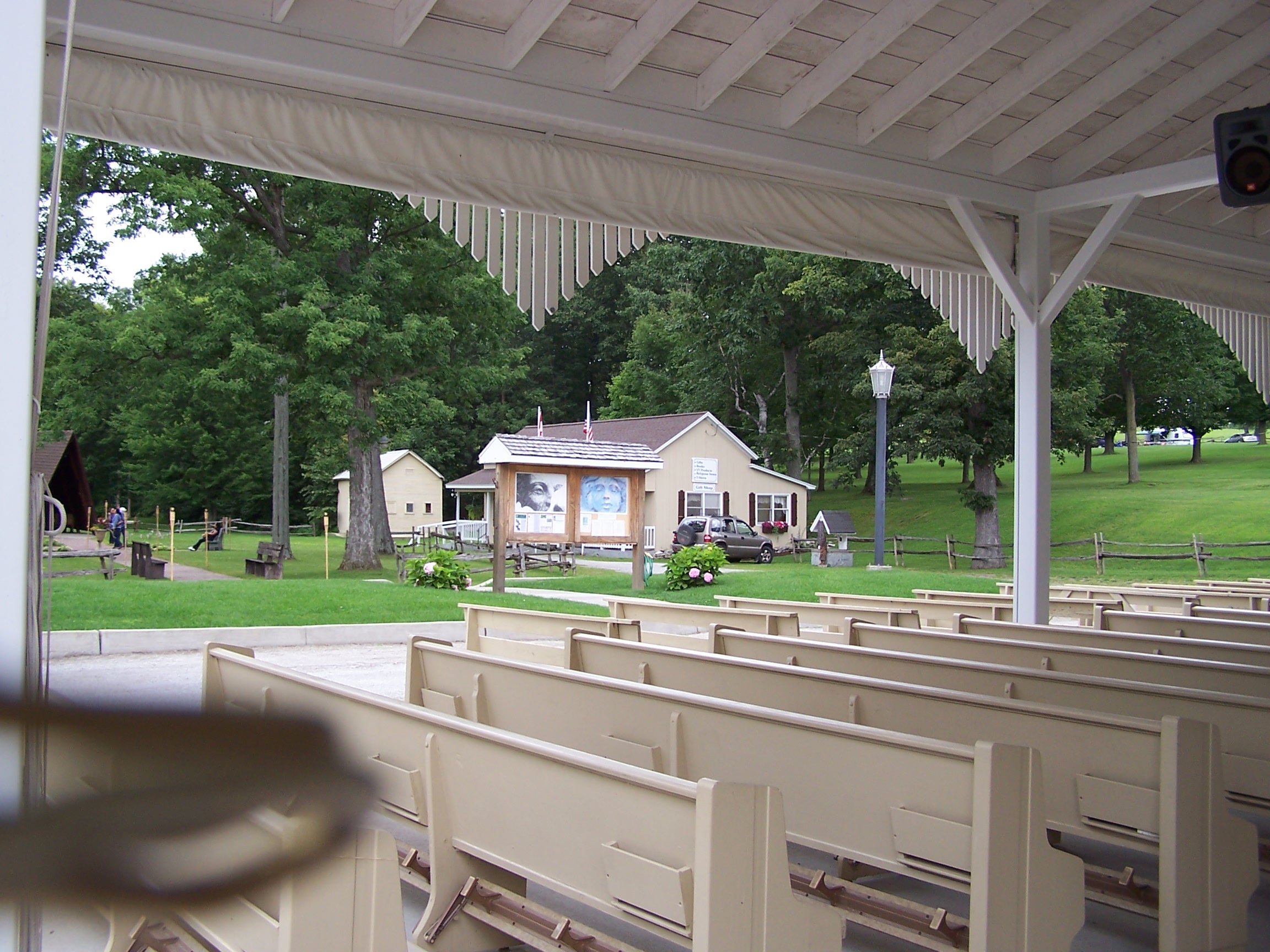 Saint Anne's Shrine is located on Isle LaMotte, a quiet island on Lake Champlain in Vermont. It was developed by the Society of Saint Edmund and has been maintained by them for 100 years..