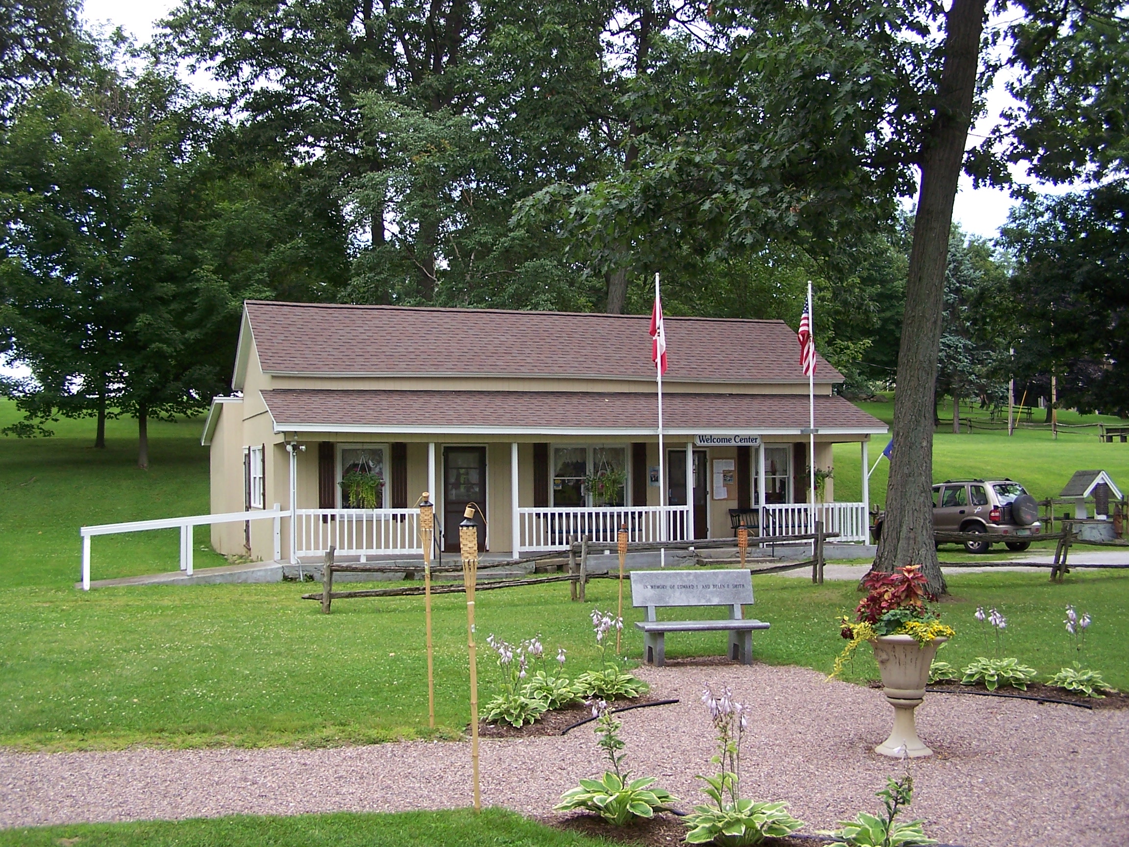 Saint Anne's Shrine is located on Isle LaMotte, a quiet island on Lake Champlain in Vermont. It was developed by the Society of Saint Edmund and has been maintained by them for 100 years..