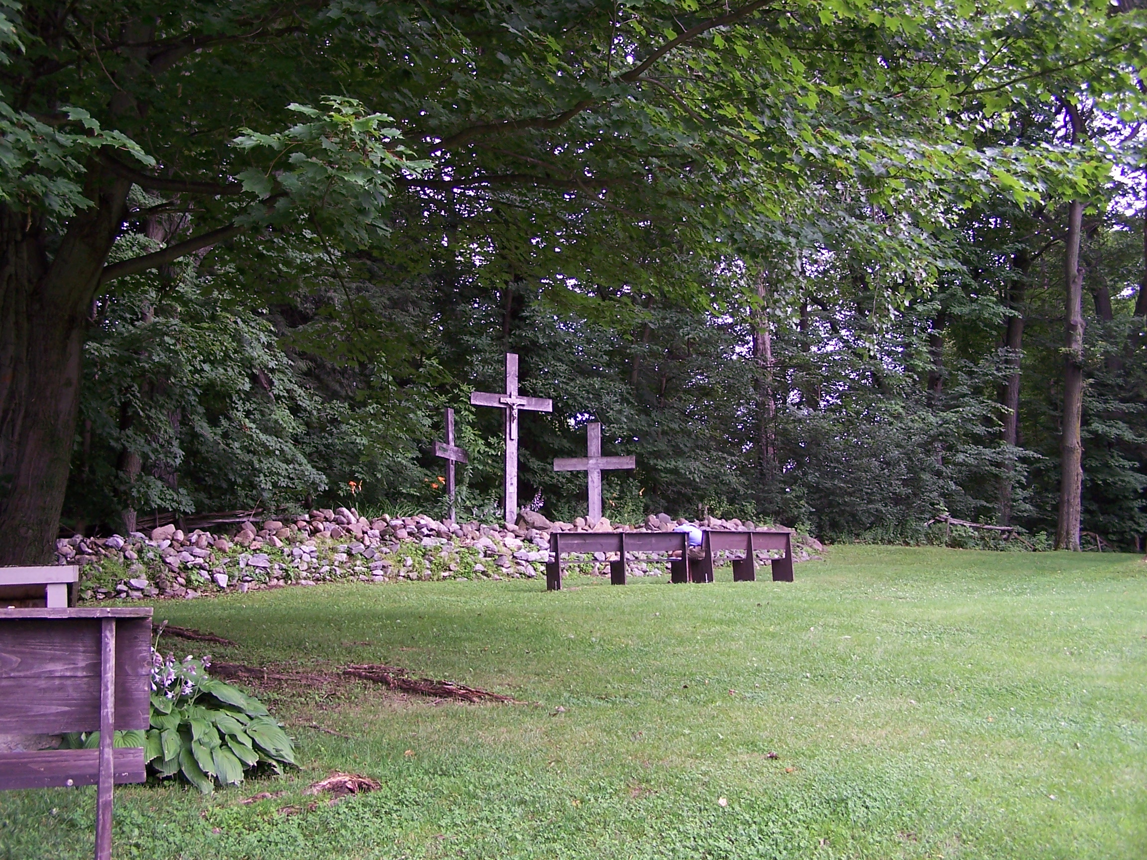 Saint Anne's Shrine is located on Isle LaMotte, a quiet island on Lake Champlain in Vermont. It was developed by the Society of Saint Edmund and has been maintained by them for 100 years..